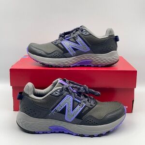 New Balance 410 V8 Trail Hiking Running Shoes Gray Purple Womens Size 6 WT410LQ8